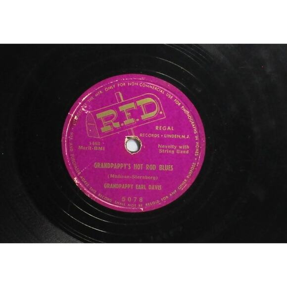 Grandpappy’s Hot Rod Blues by Earl Davis Regal Records 1951 Vintage 78 RPM - Picture 1 of 4